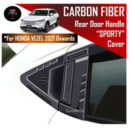 🔥SG SELLER🔥Honda VEZEL HR-V 2021 2022-Present Rear Door Handle Door Bowl Cover Carbon Fiber Trim