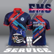 เสื้อพิมพ์ลาย EMS คอปก เสื้อพิมพ์ลายคอปก EMS เสื้อสวยออกใหม่ใส่แล้วพร้อมออกไปปฏิบัติงาน บริการการแพ