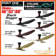 [NEW]  Po Eco Cyclone RS 3Blades Ceiling Fan + EC Motor + Smart Function + 26W OSRAM Dimmable 3 Tone