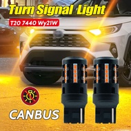 VANSSI 7440 7440NA Wy21w LED Bulb Amber Yellow Canbus Error Free Anti Hyper Flash for RAV4 front or 