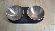 PETKIT 不鏽鋼雙寵物碗 PETKIT Stainless Steel Double Pet Bowls