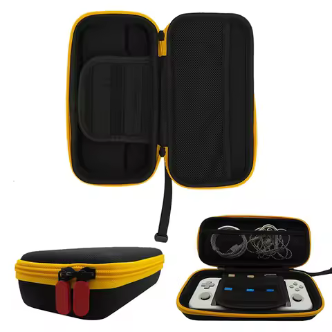For Retroid Pocket 3 Plus Hard Shell Storage Bag Portable Game Console Carrying Case Pouch Game Card
