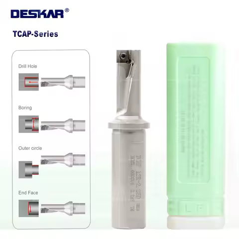 DESKAR 100% Original TCAP10R-2.25D TCAP10R-3.25D TCAP12R-2.25D TCAP12R-3.25D CNC Lathe U-Drill Bits