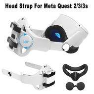 สายรัดชั้นยอดที่เปลี่ยนได้สำหรับ Meta Quest 2/3/3S หูฟัง VR ปรับปรุงสายรัดศีรษะแบบปรับได้ Comfort สำ