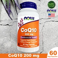 NOW Foods-CoQ10 200 mg 60 Veg Capsules CoQ10