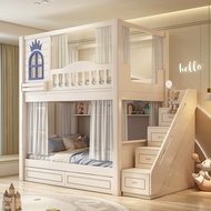 [Pre-Order] Children's bed and bunk bed boys' loft bed high/low bed double bed, slide, two-layer bed