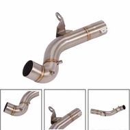 For BMW Motorrad F750GS F850 Stainless Steel Mid-Section Modified De-Backpressure Muffler Exhaust Pi