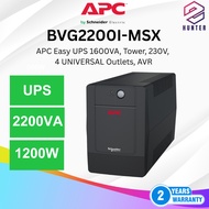 APC BVG2200I-MSX Easy UPS 2200VA, Tower, 230V, 4 UNIVERSAL Outlets, AVR