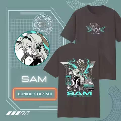 SAM FIREFLY Honkai Star Rail Shirt HSR Firefly T-shirt Honkai Merch Penacony theme Merch Gamer Shirt
