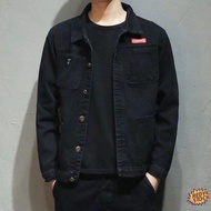 ✨Ready Stock✨ Baju Kerja korean style jeans lelaki Denim jackets worn for work in spring and autumn,