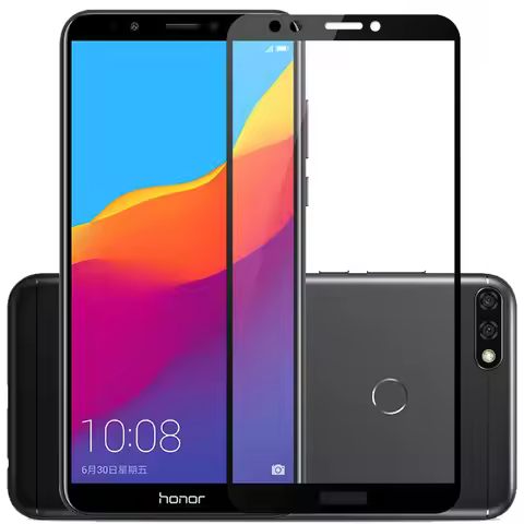 9D HD Protective Glass on Honor 9 Light Lite 7A 7C 7X Pro Screen Protector for Huawei Y9 Y6 Y5 Prime