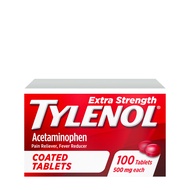 Tylenol Extra Strength Pain Relief Coated Tablets for Adults, 500mg Acetaminophen Pain Reliever and 