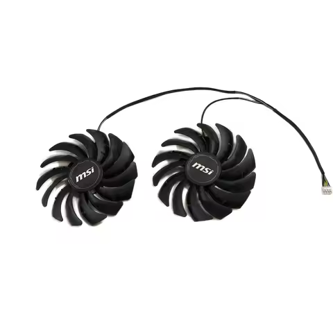 2Pcs/Set,GPU Graphics Cooler,PLD10010S12HH,Video Card Fan,For MSI RX 5700 XT 5700XT GAMING X,For MSI