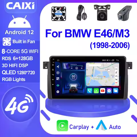 CAIXI GX9 2 Din Android Auto Carplay For BMW E46 M3 Coupe 1998-2006 Car Radio Multimedia Player Auto