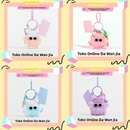 GANTUNGAN Little Monster Briquette Doll Pendant School Bag Keychain Plush Doll Pendant