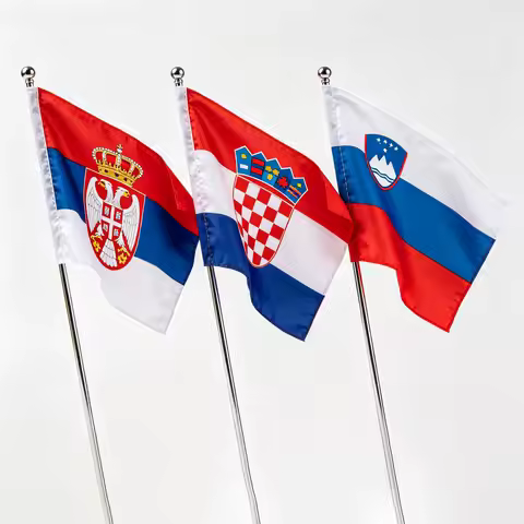 Slovenia Serbia Croatia Slovenian Country Flag 90x150cm Srbija Hrvatska Activity/parade/Festival/Hom