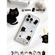 Clear Cartoon Cat Shockproof Kesing hp Oppo 14F 14 Pro 5G Reno 13 5G Reno 13F Reno8 Pro Reno 10 Pro 
