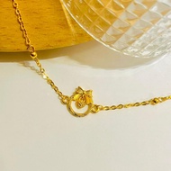 Emas 916 Rantai Tangan Ribbon Bell Exclusive