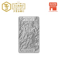 TURBO [10OZ] Great Britain Norse Gods - Loki Silver Minted Bar 999Silver