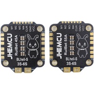 JHEMCU RuiBet 45A 55A 3-6S Dshot600 BLHELI _ S Four-in-One Electronic Adjustment FPV