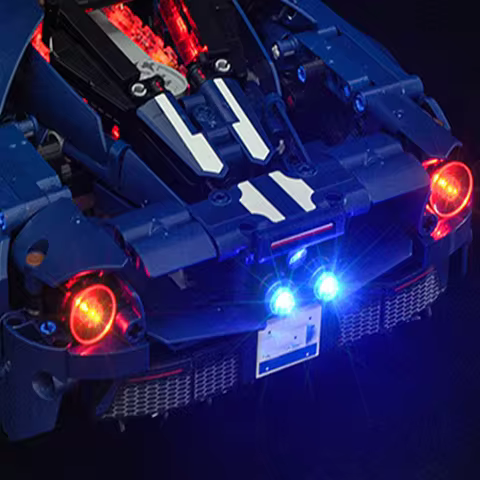 BRIXSPARK LED Lights Kit for Lego 42154 MOC Building Blocks, USB DIY Lights Set For Lego Ford GT Car