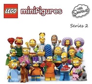 Lego (全套16款) 71009  simpsons 系列 連底板  (全新開袋確認)