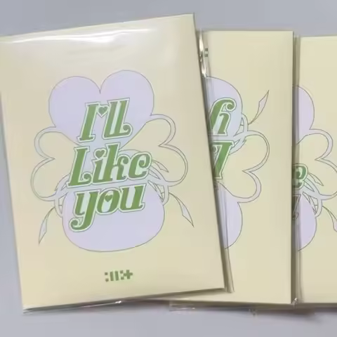 Kpop 5pcs/set ILLIT Idoustage Album Character LOMO Card Chinese Photocard Double Sided MINI Greeting