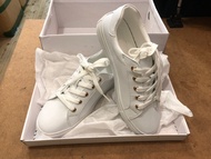 女裝白色波鞋/白色皮鞋/白色平底鞋/白色便服鞋