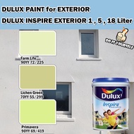 ICI DULUX INSPIRE EXTERIOR  PAINT COLLECTION 1 , 5 &amp; 18 Liter Farm Life / Lichen Green / Primavera