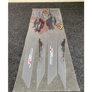 ✳ ☁ Striping MIO SPORTY STICKER Transparent UV MIO SPORTY STICKER MIO SMILE JDM HAYABUSA MOTIF Neat