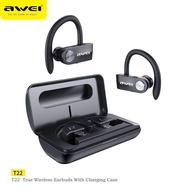 AWEI T22 TWS掛耳式運動藍芽耳機V5.0