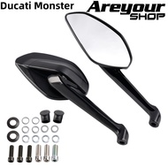 รถจักรยานยนต์กระจกมองหลังกระจกมองข้างสำหรับ Ducati Monster 797 821 937 1200 1200S 2018-2021 Streetfi