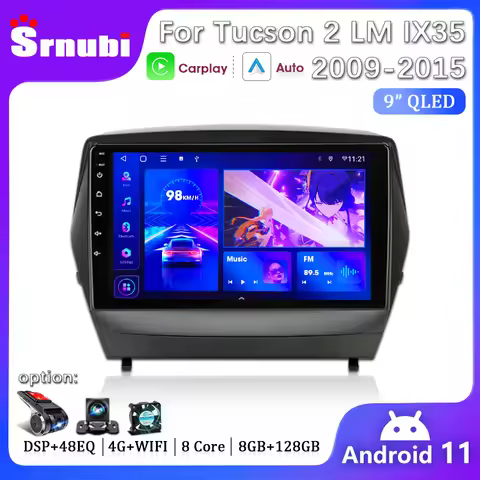 Srnubi 9" For Hyundai Tucson 2 LM IX35 2009-2015 Carplay Auto DSP 2din Android Car Radio Multimedia 