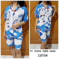 Piyama 3per4 Doraemon Awan / Piyama | PIYAMA 3PER4 DORAEMON AWAN/PIYAMA