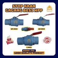 Ball Valve gagang besi 1/2 Inch | 3/4 Inch | 1 Inch / Stop kran pvc gagang besi