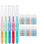 Interdental Brush Interdental Brush Interdental Brush Gap Brush Oral Cleaning Multicolor Single Scat