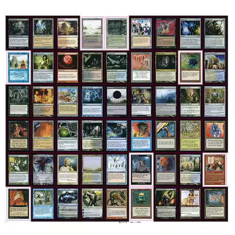216 Pcs Black Core Cards P9 Dual Land Fetch Land Shock Lands Proxy Cards Cards