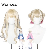 [Wetrose] In Stock Hololive En Vtuber Mococo Fuwawa Casual Daily Dress Cosplay Wig