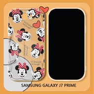 For Samsung Galaxy J7 Prime J2 Prime Soft Silicone Phone Casing Cartoon Minnie Mouse Wave Edge Back Cover Case Protection Shockproof Cases