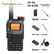 Hot sale Quansheng Walkie-Talkie UV-K6 High Power Mountain Area Outdoor UV-K5 (8) Handheld Table