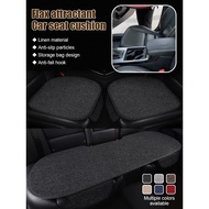 [IN STOCK] Car rear seat cushion car seat cushion single linen cushion Breathable car car seat cushion