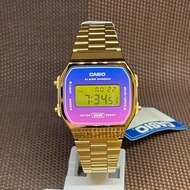 Casio A168WERG-2A Gradated Hues Digital Quartz Gold Vintage Collection Men Watch