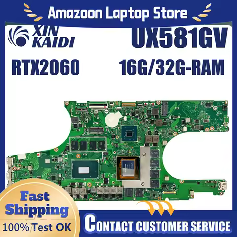 For ASUS Zenbook Pro Duo UX581G Motherboard UX581GV Mainboard CPU I7 I9 UX581GS UX581GE UX581GVR UX5