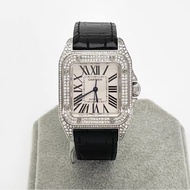 Cartier/卡地亞 山度士 原價50 萬港幣/250萬新台幣 經典鑽表 自動機械表
