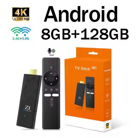 TV Stick 8GB 128GB Android 15.0 Allwinner H313 Quad Core 4G WiFi HD 4K Z1 Stick Smart Media Player B
