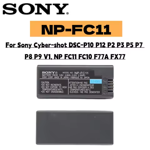 Original NP-FC11 NP-FC10 Battery for Sony Cyber-shot DSC-P10 P12 P2 P3 P5 P7 P8 P9 V1, NP FC11 FC10