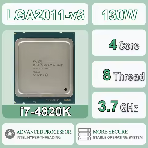 Intel Core I7-4820K 3.70GHz 4 Cores 8 Thread 10MB 32nm I7 4820K Desktop CPU Processor I74820K Packag