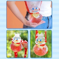 Big Belly Cup High Appearance Large Capacity Water Water Cute Cup Big For Students Cup Belly Straw Bottle F6M6