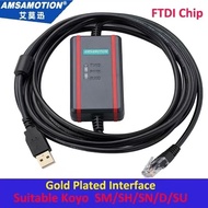 USB-KOYO for KOYO SN/SM/SH/SR/DL/NK/SU Series PLC Programming Cable Data Download Line USB-RJ12