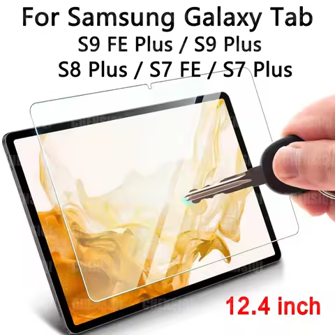 Screen Protector for Samsung Galaxy Tab S9 FE Plus/S9 Plus/S7 FE/S8 Plus/S7 Plus(12.4 Inch)Tempered 